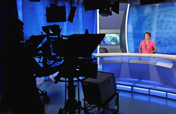 V enem od studiev koprske televizije