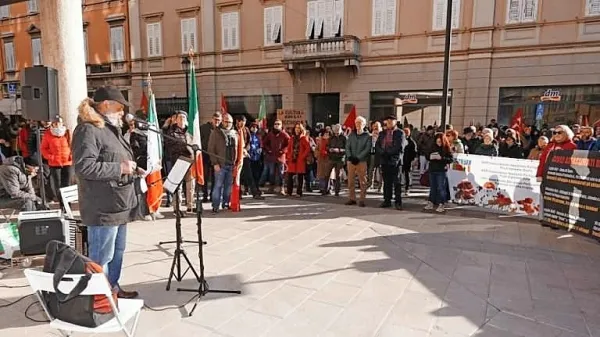 Antifašistični shod na Verdijevem korzu v Gorici