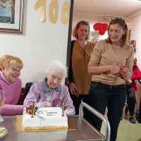 Znana idrijska frizerka Marija Bratu&scaron; - Mici praznuje 100 let (FOTO)