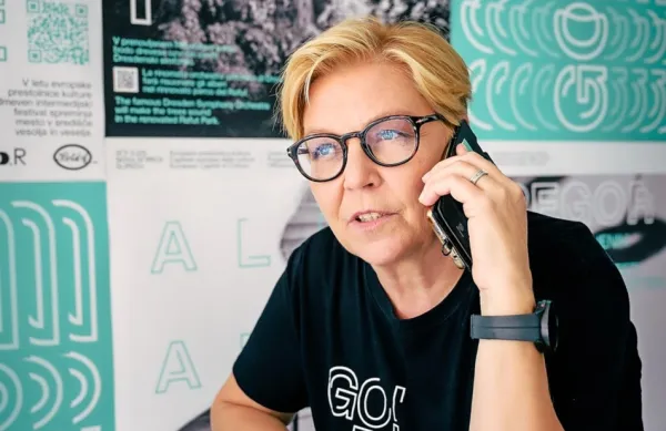 Neda Rusjan Bric, pobudnica EPK in režiserka  sobotnega spektakla