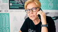Neda Rusjan Bric, pobudnica EPK in režiserka  sobotnega spektakla
