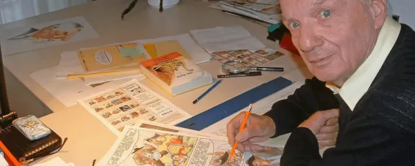 Miki Muster je bil najraje doma, v svoji delovni sobi.