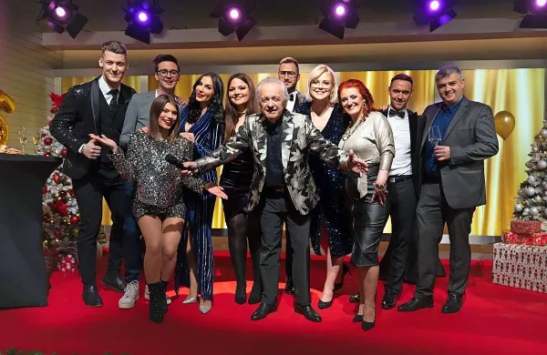 Silvestrska oddaja TV Veseljak Golica in Alfi Nipič