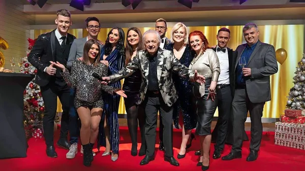 Silvestrska oddaja TV Veseljak Golica in Alfi Nipič