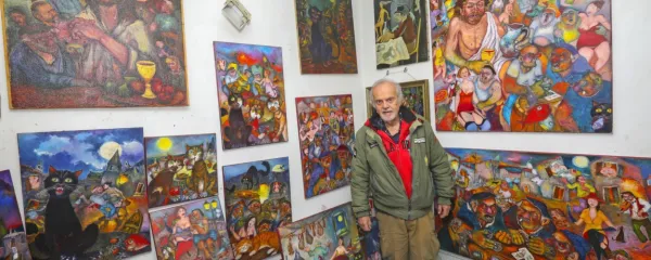 Milan Obradovič - Karp v zavetju svojih slik.