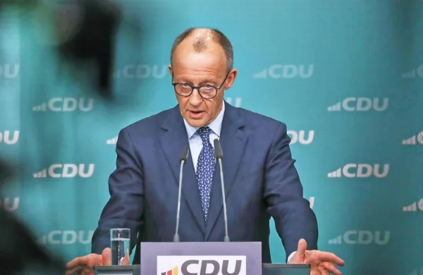 Vodja nemških krščanskih demokratov (CDU) Friedrich Merz si v vladi želi socialdemokrate. 