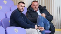 Vodenje ekipe začasno prevzema športni direktor Ivica Guberac 
(levo), desno njegov oče in predsednik FC Koper Ante.