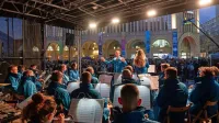 Čezmejni orkester GONG Orchestra je v Chemnitzu nastopil na 
slovesnosti ob dnevu miru.