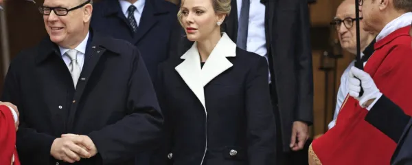 Monaški knez Albert II. s soprogo Charlene