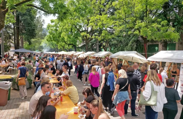 Utrinek z lanskega gostovanja Odprte kuhne v Novi Gorici