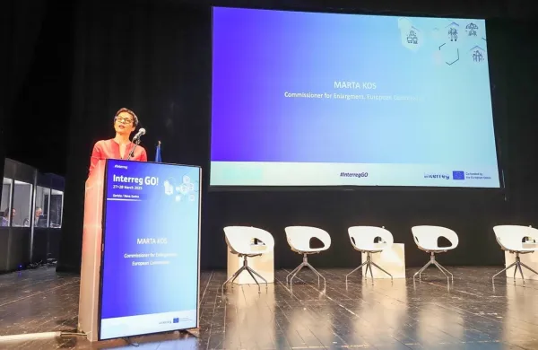 Včeraj je v Gorici govorila tudi evropska komisarka Marta Kos.