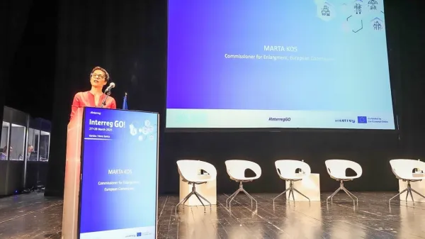 Včeraj je v Gorici govorila tudi evropska komisarka Marta Kos.