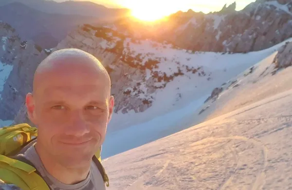 Patrik Jagunić  na Kredarici pod Triglavom.