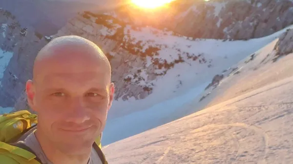 Patrik Jagunić  na Kredarici pod Triglavom.