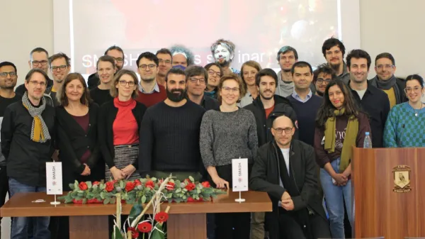 Raziskovalci in mentorji SMASH na seminarju decembra 2024