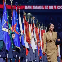 Premier Robert Golob  s partnerko Tino Gaber 