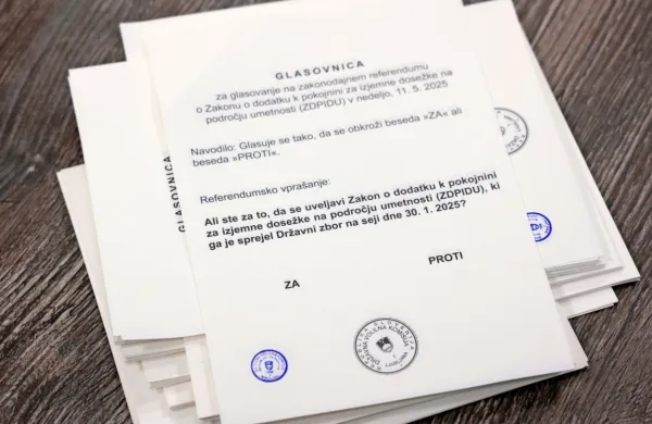 Na referendumu se volilci izrekajo za ali proti uveljavitvi zakona, ki 
ureja pravico do dodatka k pokojnini za izjemne dosežke na 
področju umetnosti ter določa pogoje za njegovo priznanje.