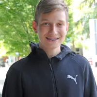 Tian Kobal, dijak 1. letnika Gimnazije Nova Gorica. 