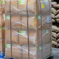 Čaj je bil shranjen v škatlah na devetih paletah.