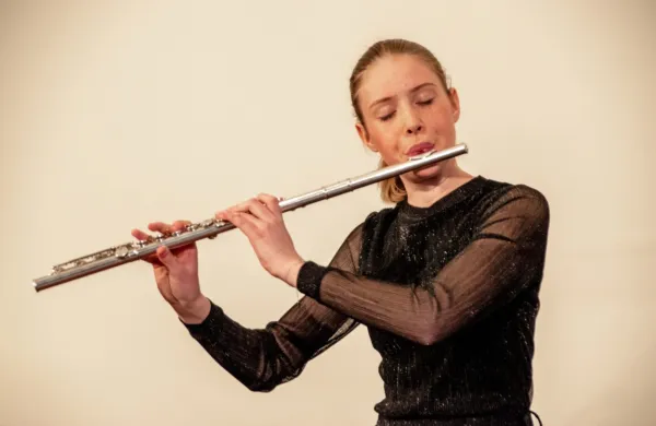 Rebeka Koren je zaigrala na prečno flavto.
