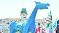 Marco Cavallo med prvomajskim sprevodom v Trstu 