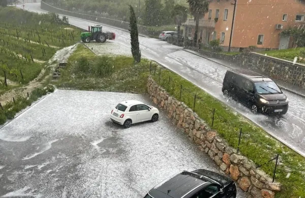 Sodra s točo, ki je prišla z burjo, je v Kojskem pričarala domala 
zimske razmere. 