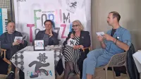 Letošnji Forum Tomizza so predstavili (z leve): Riccardo Cepach, 
Neven Ušumović, Irena Urbič in Martin Lissiach.