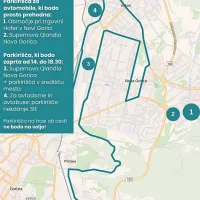 Kje bodo v soboto zapore prometa v Novi Gorici in Brdih ter kje parkirati?