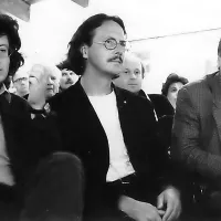 Trije vileniški nagrajenci leta na vileniškem festivalu leta 1988 (z desne): prvi nagrajenec, “državljan  meje”,  Fulvio Tomizza, drugi  
Avstrijec Peter Handke in tistega lete madžarski avtor Péter Eszterházy. 