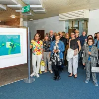 Z odprtjem razstave grafik Zvesta Apollonia krstili tudi kulturni kotiček na sedežu Primorskih novic (FOTO)