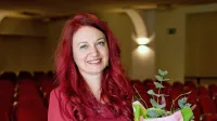 Valentina Češnjevar na podelitvi Gerbičevih nagrad in priznanj
