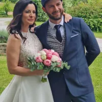 Mladoporočenca Jana Morelj in Marko Vidmar