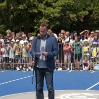 Goran Dragić navdu&scaron;il najmlaj&scaron;e na odprtju igri&scaron;ča v Ilirski Bistrici