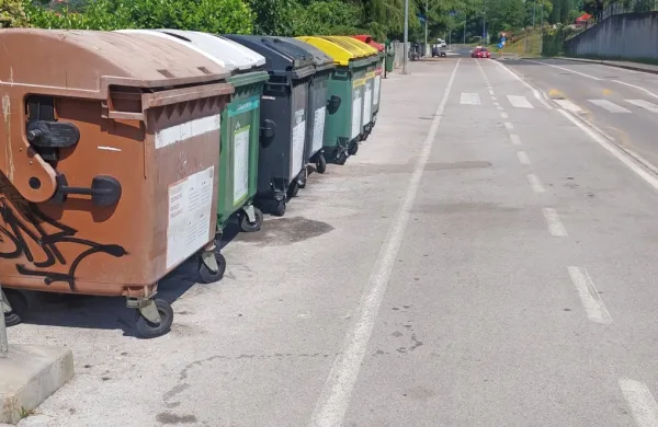 Ozelenitev tega ekološkega otoka na Dolinski cesti  ni možna zaradi 
bližine zidu, pločnika in ceste.