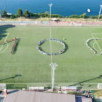 Navzoči na nedavnem druženju so stoletje nogometa v Piranu 
obeležili tudi z izvirno koreografijo.