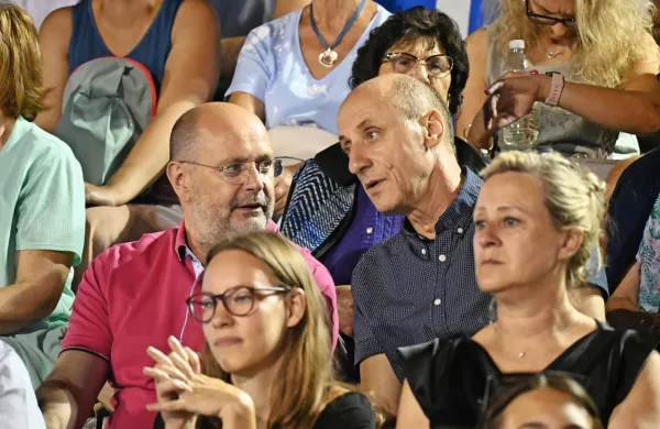 Direktor Eurofesta Tone Barič (desno) je zaslužen za razvoj 
rokometa  in promocijo športa v Sloveniji in tudi širše.
