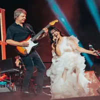 Na San Siru z glasbenim in življenjskim sopotnikom Andreo 
Rigonatom, ki jo podpira tudi pri prihajajočem festivalu.