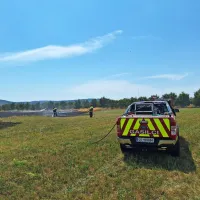 Ponoči goreli smetnjaki, včeraj pšenično polje (FOTO)