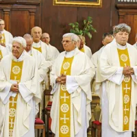 Ma&scaron;a ob jubileju zaslužnega &scaron;kofa Bizjaka (FOTO)