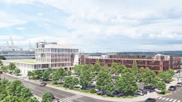 Koprski zdravstveni center bo imel pritličje in pet nadstropij.    