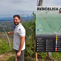 Podžupan Andraž Furlan je uradno odprl gorsko kolesarsko progo 
Renčelica.