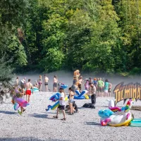 Ohladitev v Soči je obvezen del dnevnega intinerarija vsakega obiskovalca Tolminatorja.