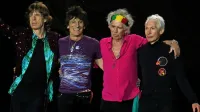  The Rolling Stones na koncertu na dunajskem stadionu Ernst Happel, 16. junija 2014: (z leve) 
Mick Jagger, Ron Wood, Keith Richards in Charlie Watts, ki se je poslovil avgusta 2021.