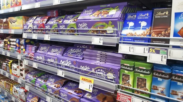 Povprečen državljan naj bi na leto pojedel približno štiri kilograme 
čokolade.