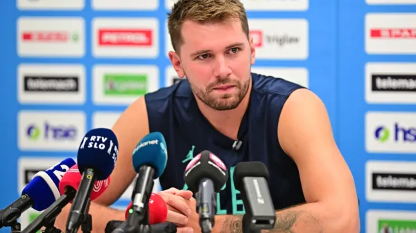 Luka Dončić na današnji tiskovni konferenci