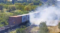 Ker je zagorelo na skoraj ravnem delu proge, poznavalci domnevajo, da je ogenj zanetila pokvarjena zavora pod enim od 
vagonov.