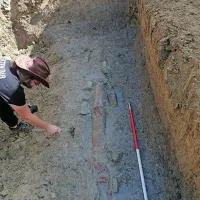 Arheologi so se razveselili rimskega vodovoda s keramičnimi 
cevmi.  