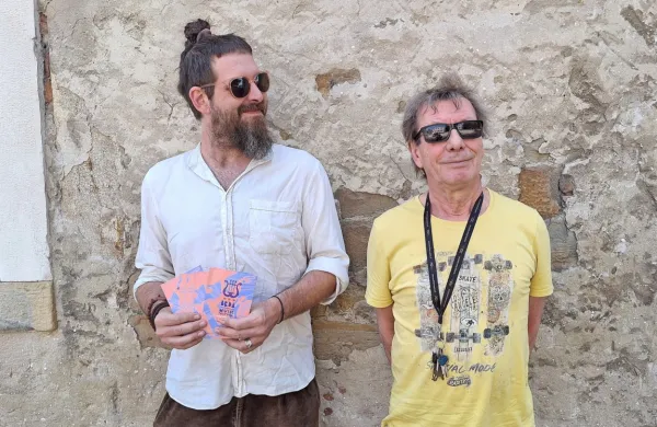 Tomi Novak in Zlatko Kaučič, stebra festivala sodobne glasbe, ki v 
Brda vabi od jutri do sobote.