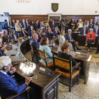 (FOTO) Predsednika sta uradno odprla prenovljeno palačo Collegio dei Nobili v Kopru