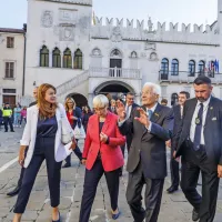 (FOTO) Predsednika sta uradno odprla prenovljeno palačo Collegio dei Nobili v Kopru